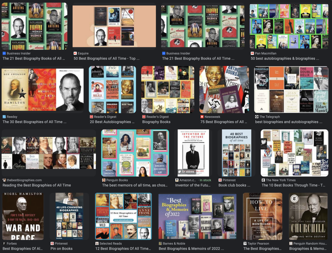 Why I Love Reading Biographies