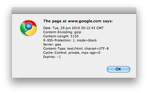 A Bookmarklet That Displays HTTP Headers