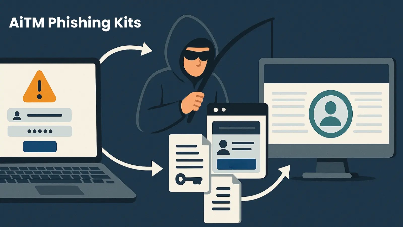 AiTM Phishing Kits Bypass MFA by Hijacking Credentials and Session Tokens