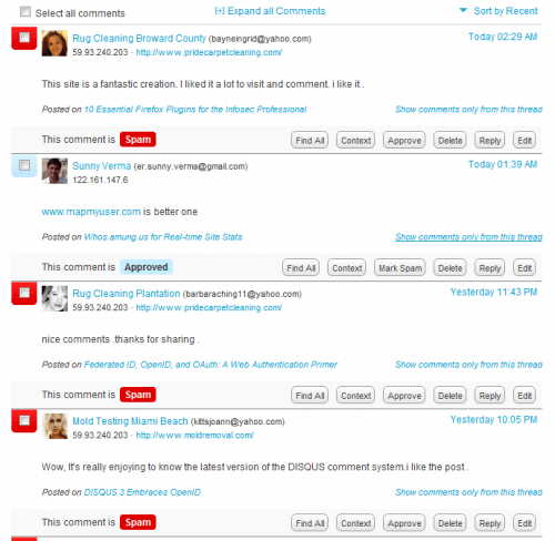 Blog Spam’s Latest Technique: Flattery Blog Spam’s Latest Technique: Flattery