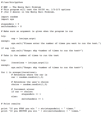 Explaining The Monty Hall Math Puzzle