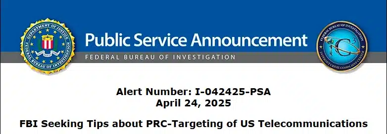 Salt Typhoon Campaign Details by FBI