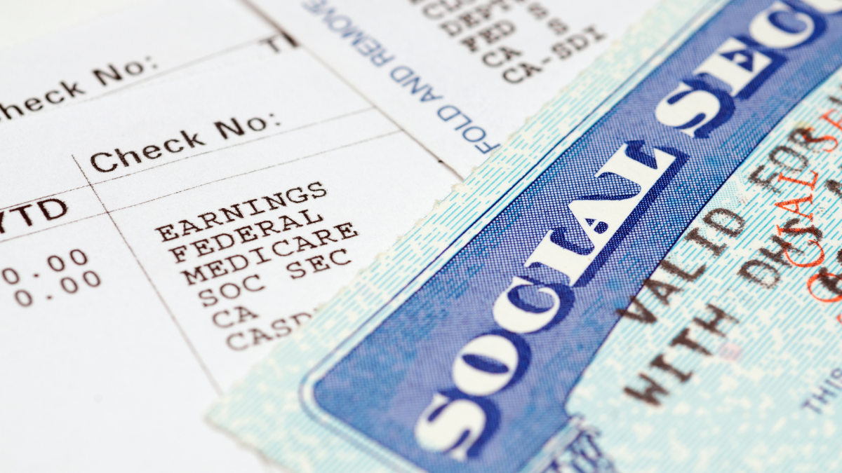 Social security card and statement
