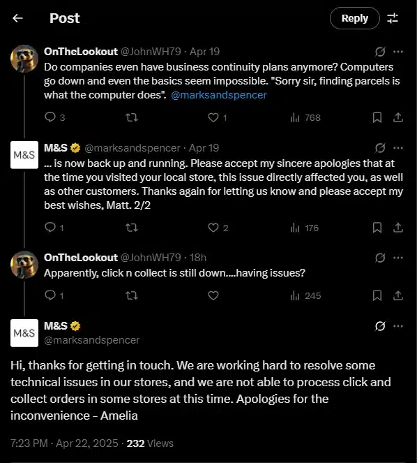 Marks & Spencer data breach