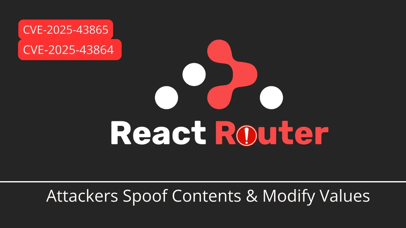 React Router Vulnerabilities Allow Attackers to Spoof Content and Alter Values