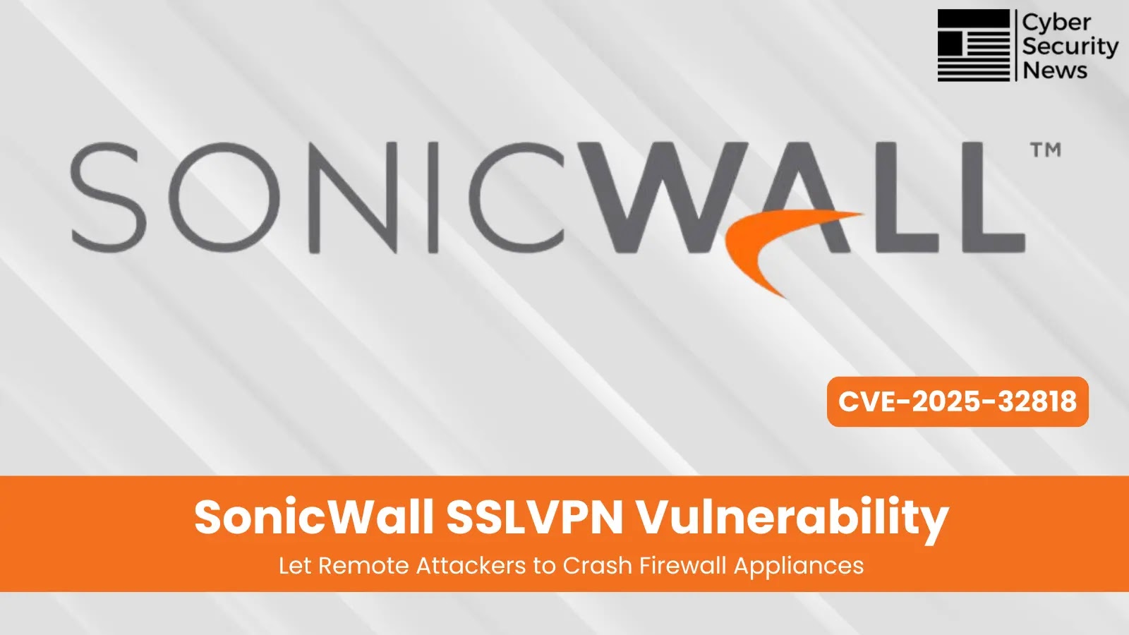 SonicWall SSLVPN Vulnerability Let Remote Attackers to Crash Firewall Appliances SonicWall SSLVPN Vulnerability Let Remote Attackers to Crash Firewall Appliances