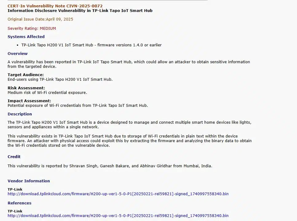 TP-Link Tapo H200 Smart Hub