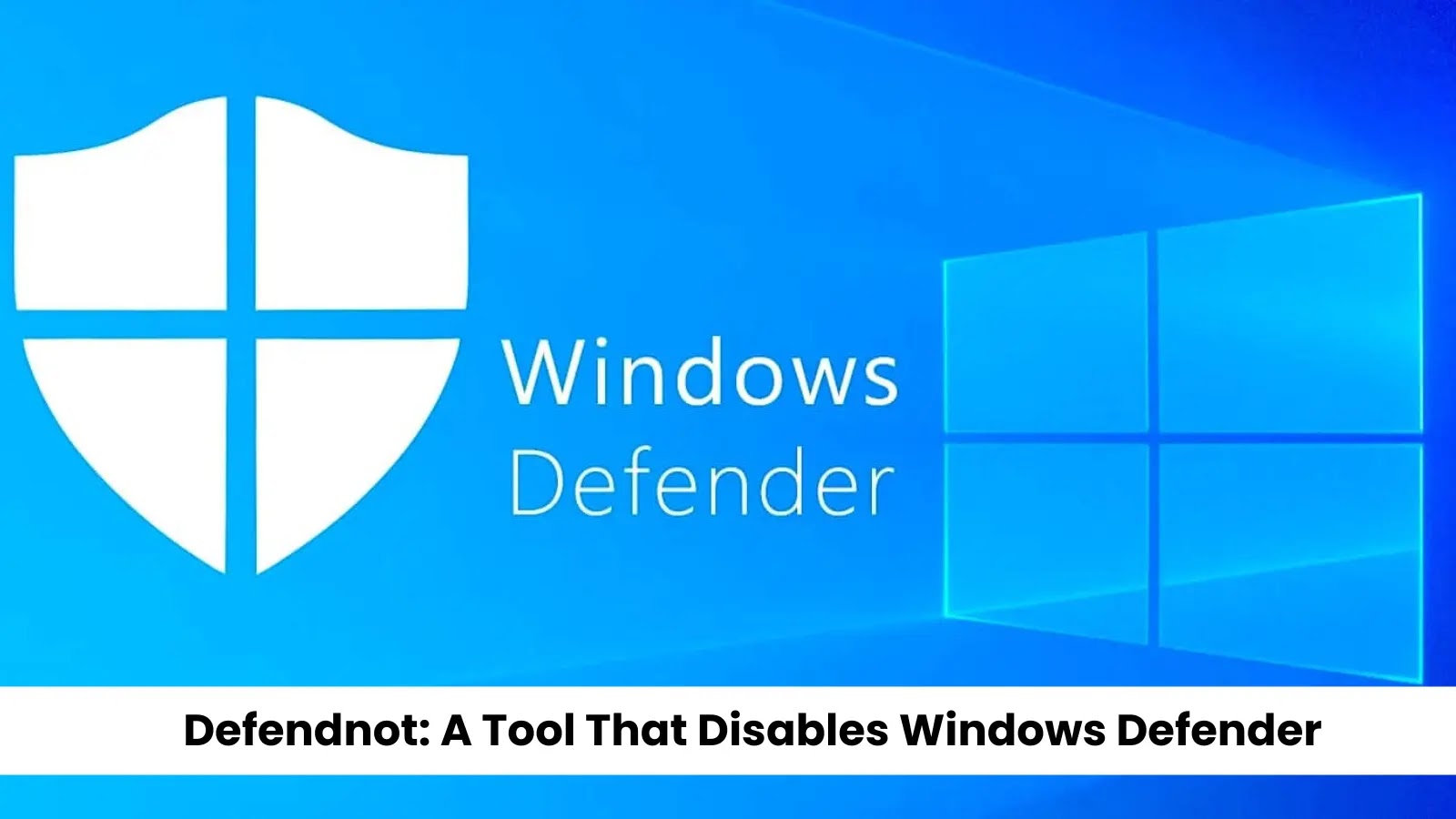 A Tool That Disables Windows Defender by Registering as an Antivirus