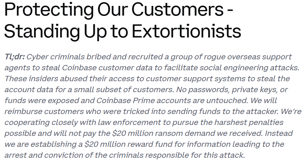 Coinbase Details Insider Data Theft In Remarkable Disclosure Coinbase Insider Data Theft