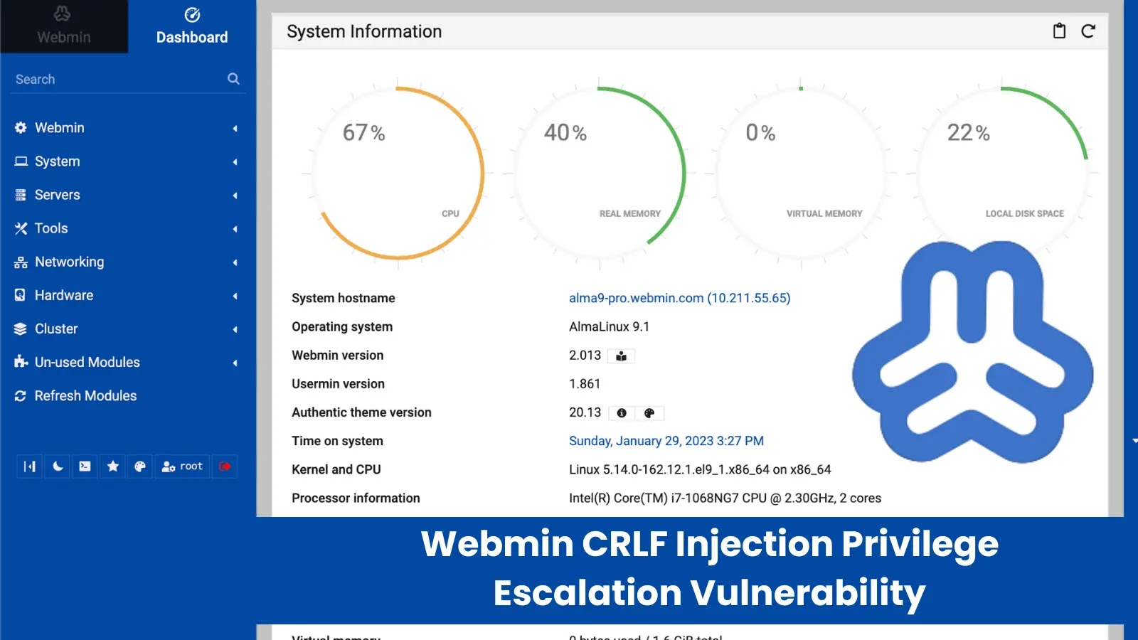 Critical Webmin Vulnerability Let Remote Attackers Escalate Privileges to Root-Level