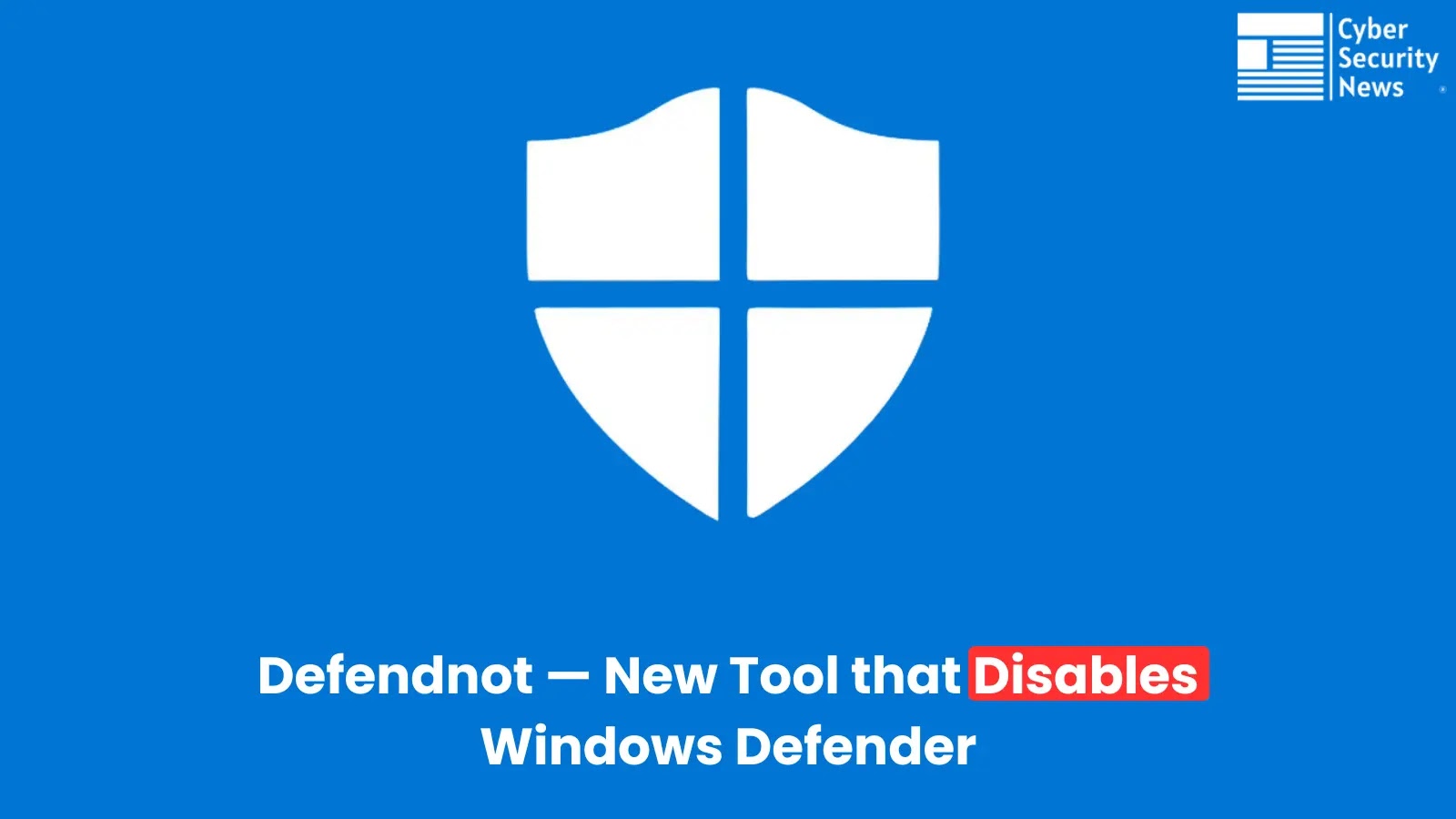 Defendnot Disables Windows Defender by Posing as an Antivirus Solution Defendnot Disables Windows Defender by Posing as an Antivirus Solution