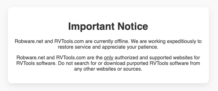 Malicious RVTools installer found on official site, researcher warns