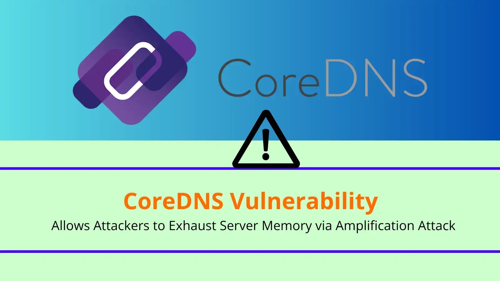 CoreDNS Vulnerability Allows Attackers to Exhaust Server Memory via Amplification Attack CoreDNS Vulnerability Allows Attackers to Exhaust Server Memory via Amplification Attack