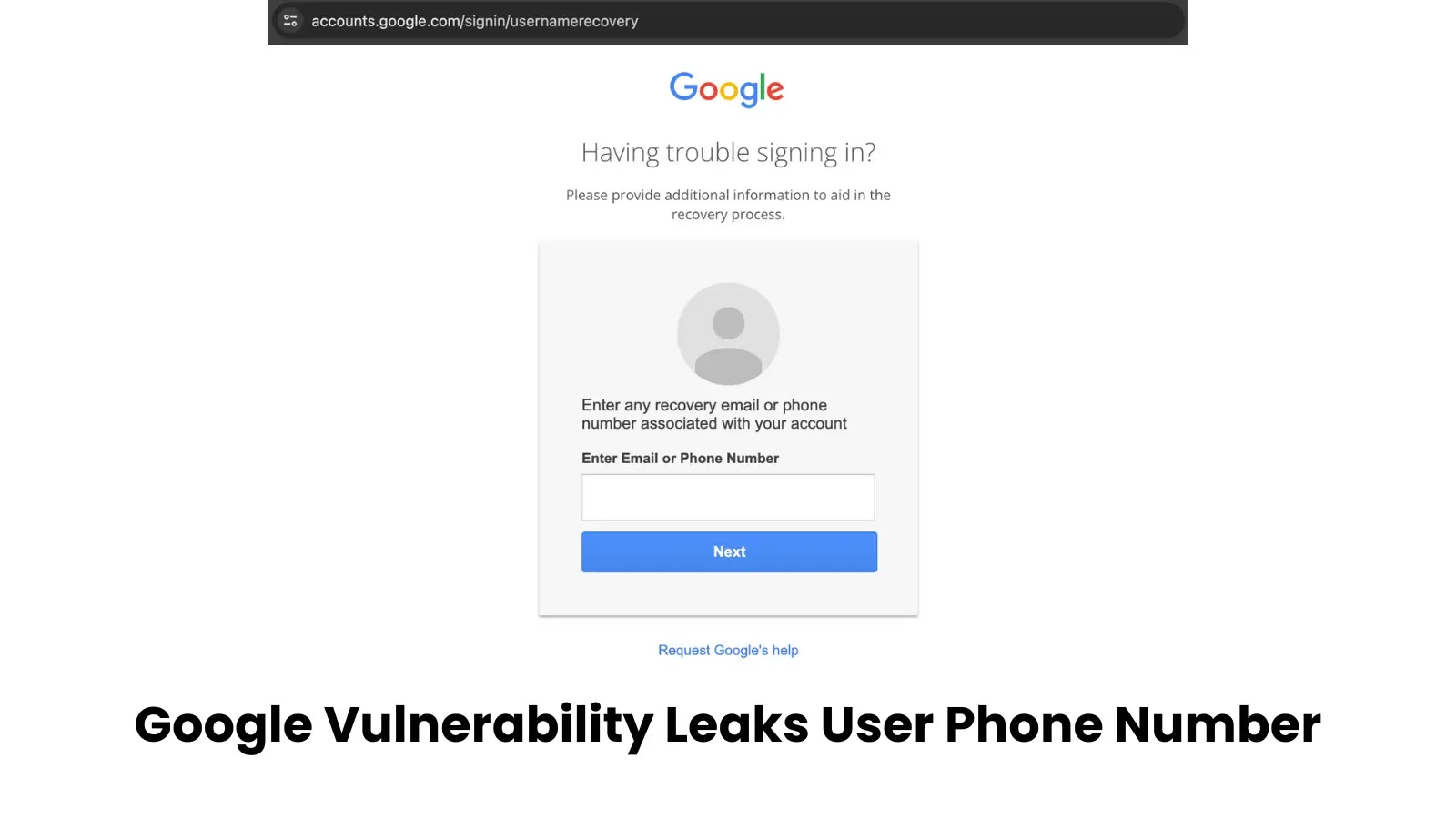 Google Vulnerability Let Attackers Access Any Google User Phone Number