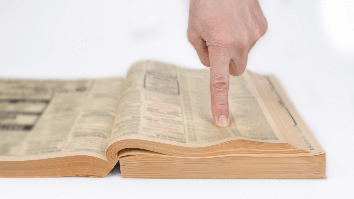 easily fionding a phone number