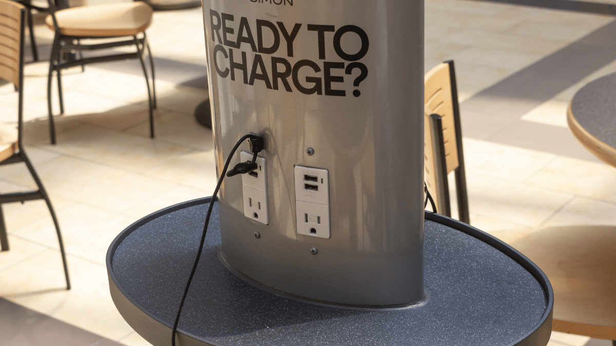 Public USB charger