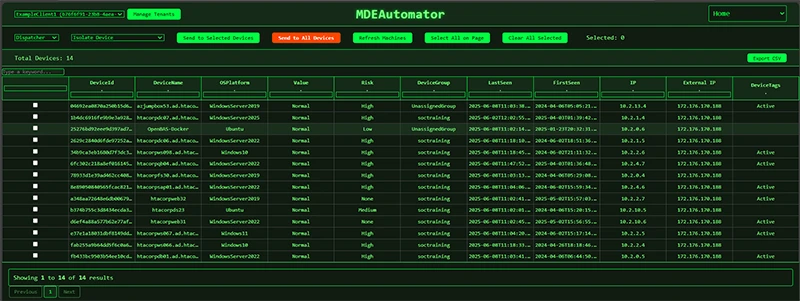 MDEAutomator: Open-source endpoint management, incident response in MDE MDEAutomator: Open-source endpoint management, incident response in MDE