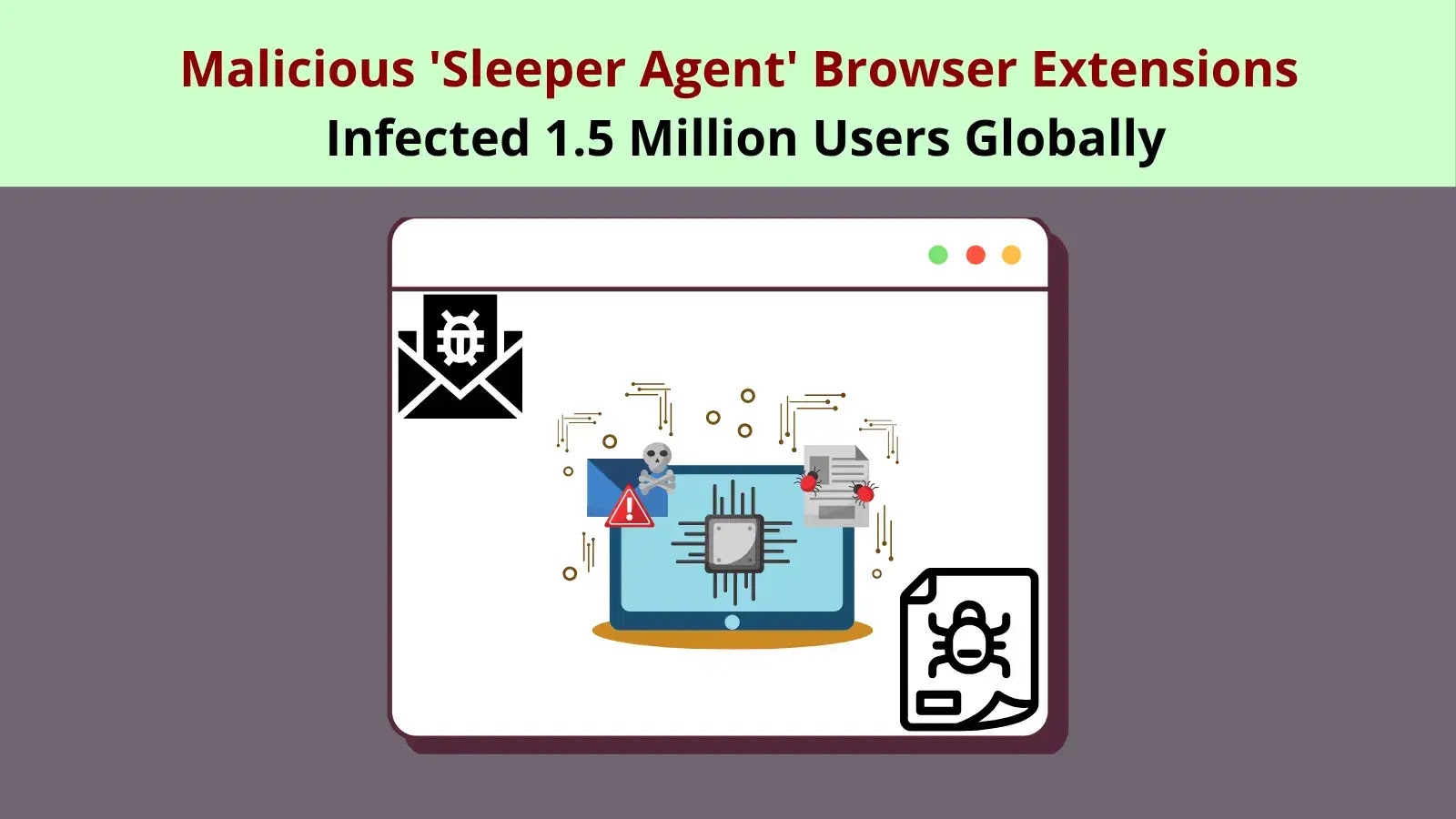 Malicious ‘Sleeper Agent’ Browser Extensions Infected 1.5 Million Users Globally Malicious 'Sleeper Agent' Browser Extensions Infected 1.5 Million Users Globally