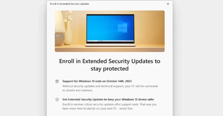 Microsoft Extends Windows 10 Security Updates for One Year with New Enrollment Options