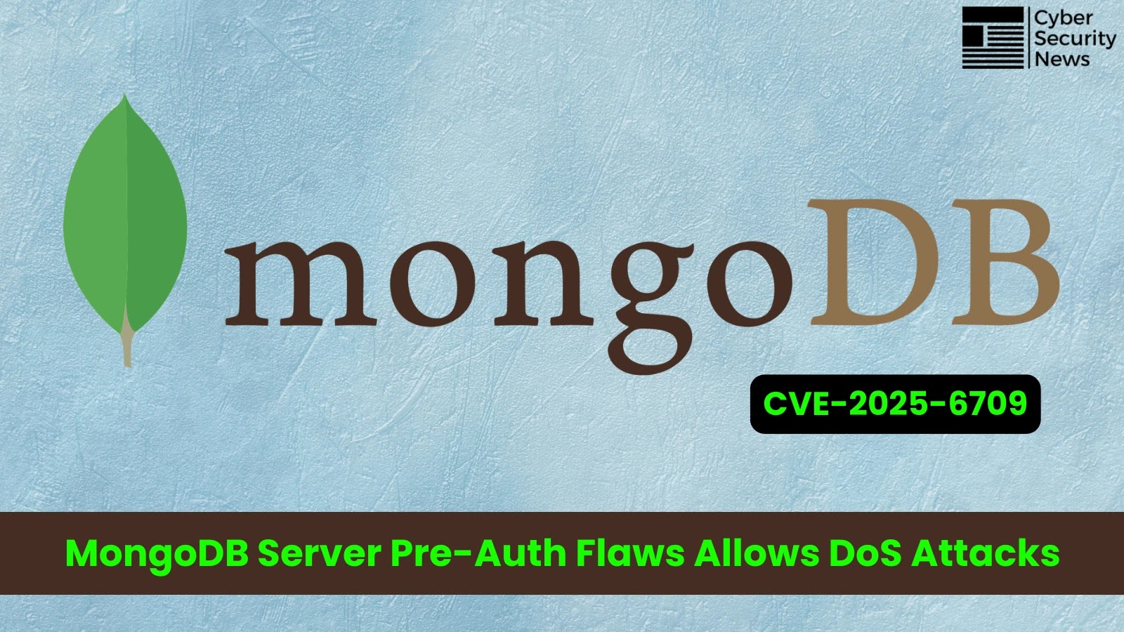 MongoDB Server Pre-Authentication Vulnerability Let Attackers Trigger DoS Condition