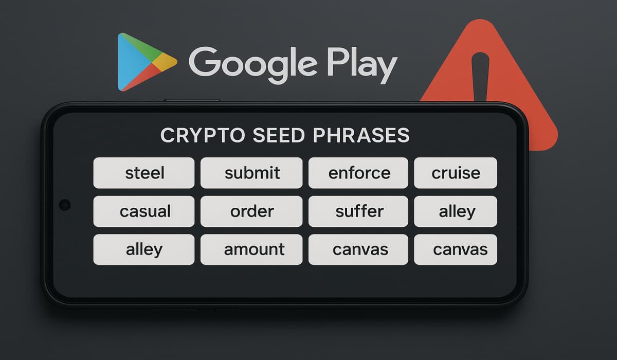 Over 20 Malicious Apps on Google Play Target Users for Seed Phrases