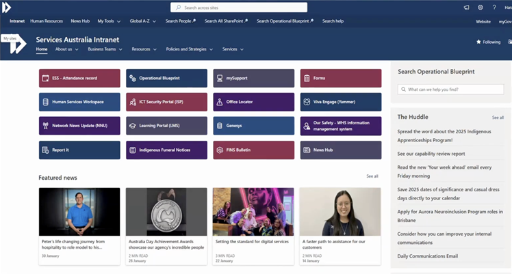 Services Australia revamps intranet as internal info access fragments