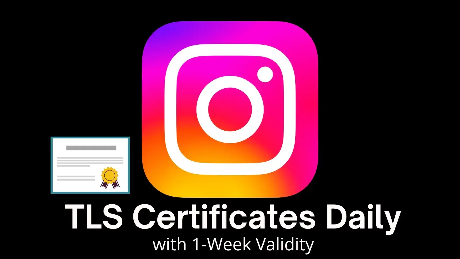 Instagram Now Rotating TLS Certificates Daily with 1-Week Validity