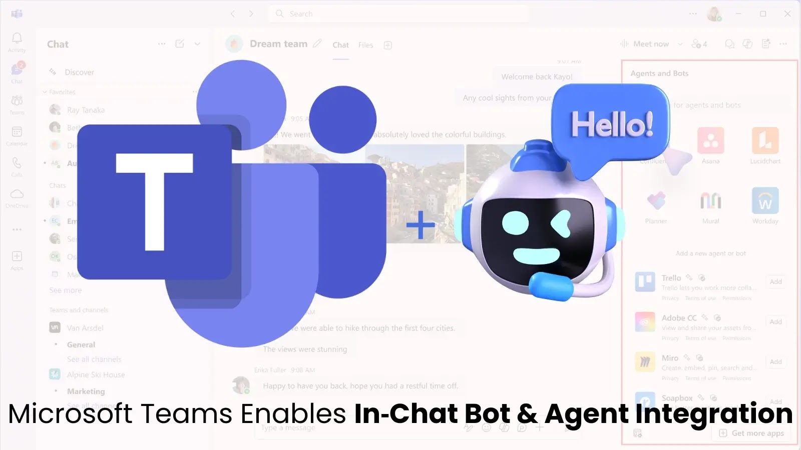 Microsoft Teams Enables In‑Chat Bot & Agent Integration
