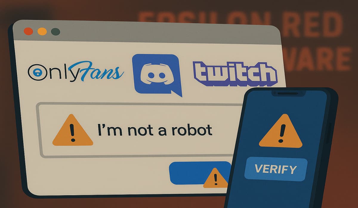 OnlyFans, Discord ClickFix-Themed Pages Spread Epsilon Red Ransomware