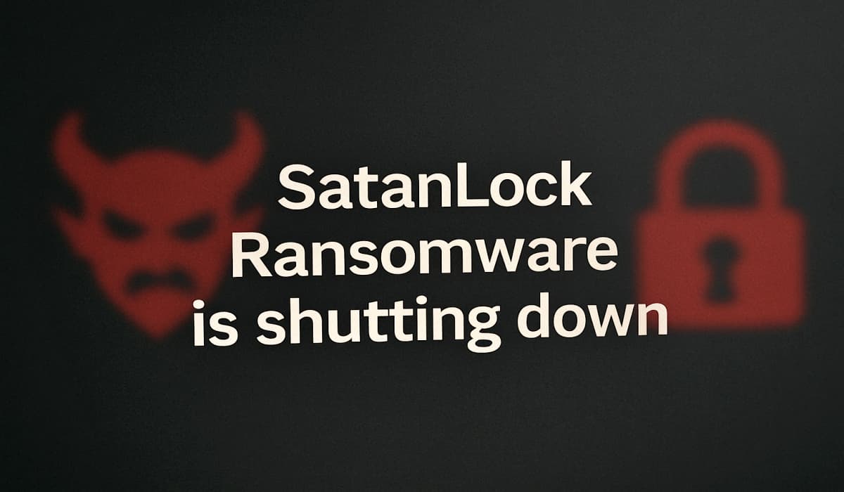 SatanLock Ransomware Ends Operations, Says Stolen Data Will Be Leaked SatanLock Ransomware Ends Operations, Says Stolen Data Will Be Leaked