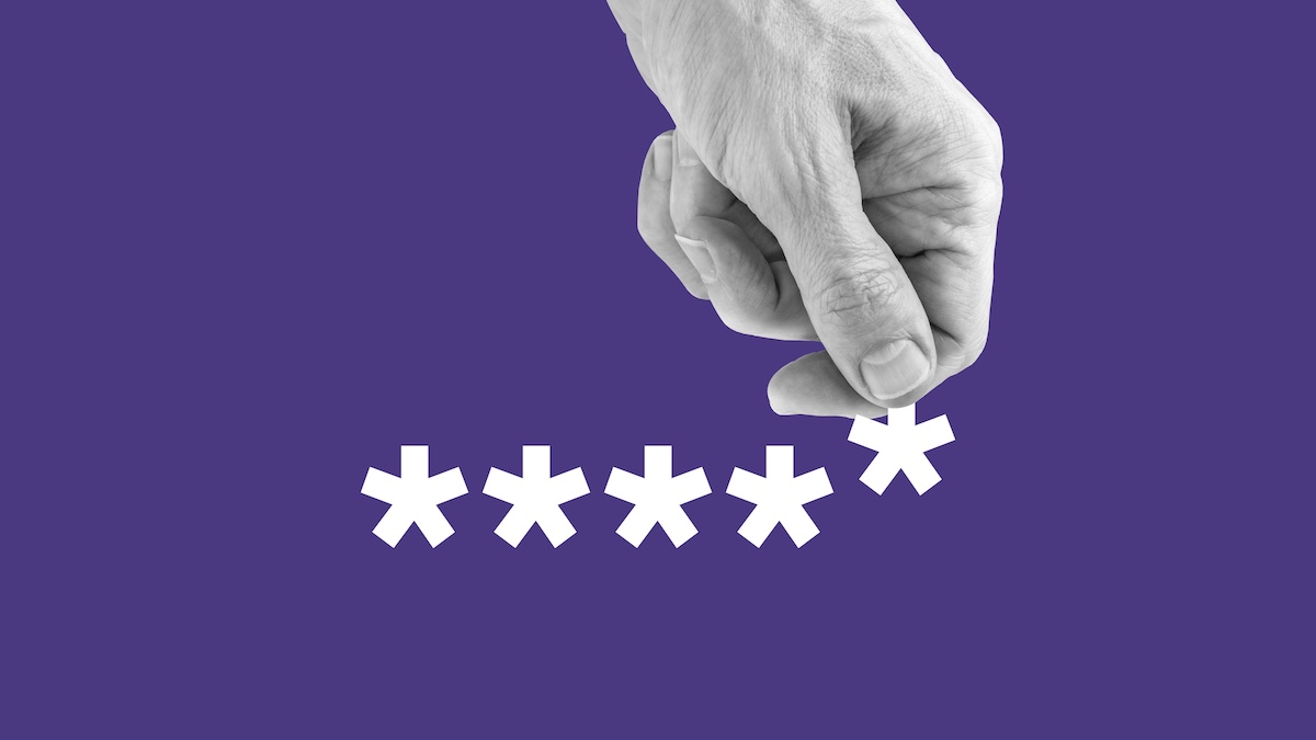 Clickjack attack steals password managers’ secrets A hand reaches down to grab one asterisk from a written password.