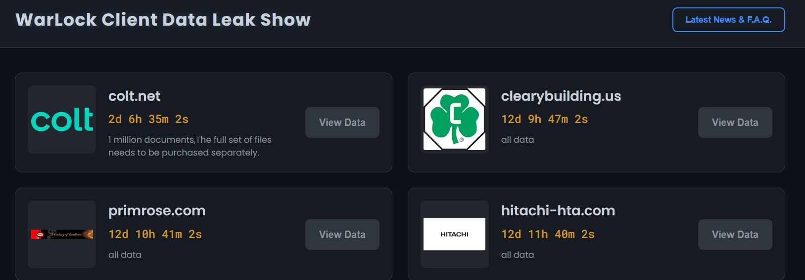 Colt Technology faces multi-day outage after WarLock ransomware attack