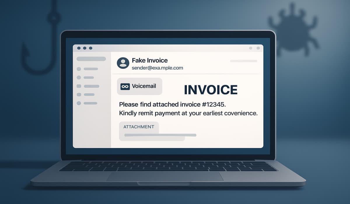 Fake Voicemail Emails Installs UpCrypter Malware on Windows