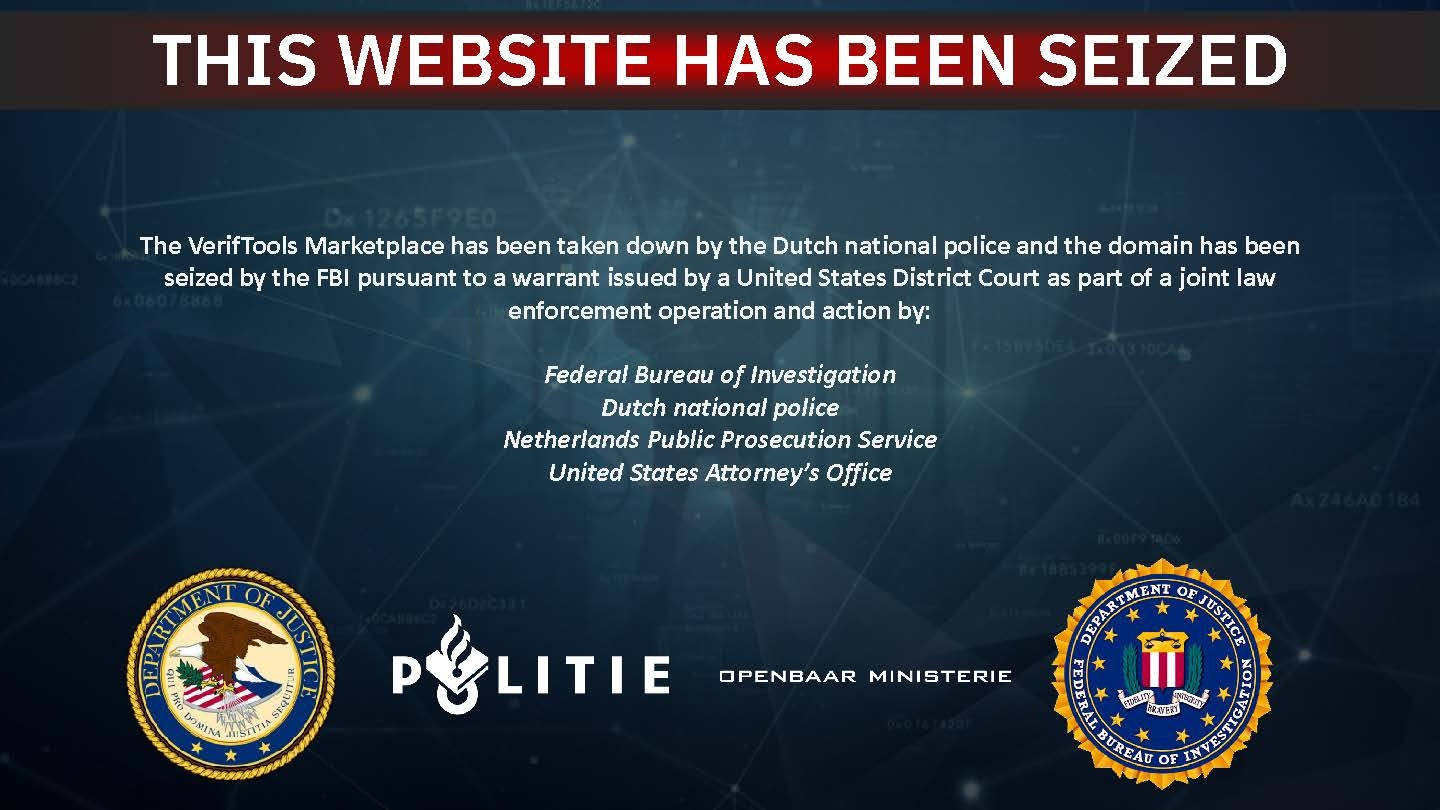 Feds Seize VerifTools.Net, Operators Relaunch with VerifTools.com Feds Seize VerifTools.Net, Operators Relaunch with VerifTools.com