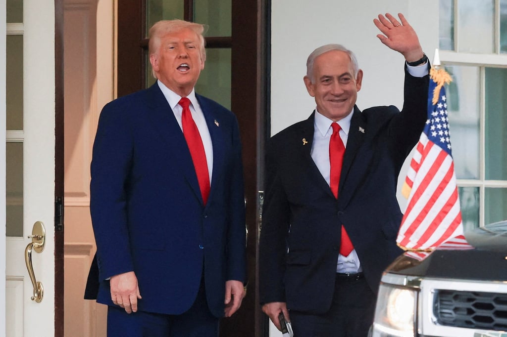 Iran says it obtained sensitive Israeli nuclear documents US President Donald Trump speaks as Israeli Prime Minister Benjamin Netanyahu waves following a meeting at the White House in April. Photo: Reuters