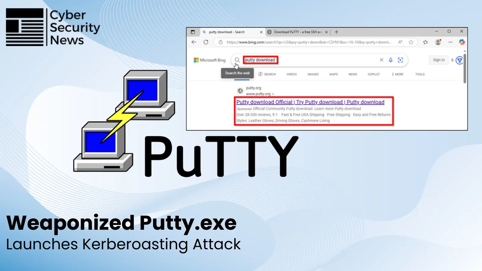 Malicious Bing Ads deploy Weaponized PuTTY to Exploit Kerberos and Attack Active Directory services