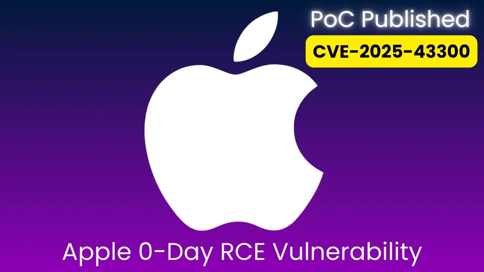 PoC Exploit and Technical Analysis Published for Apple 0-Day RCE Vulnerability
