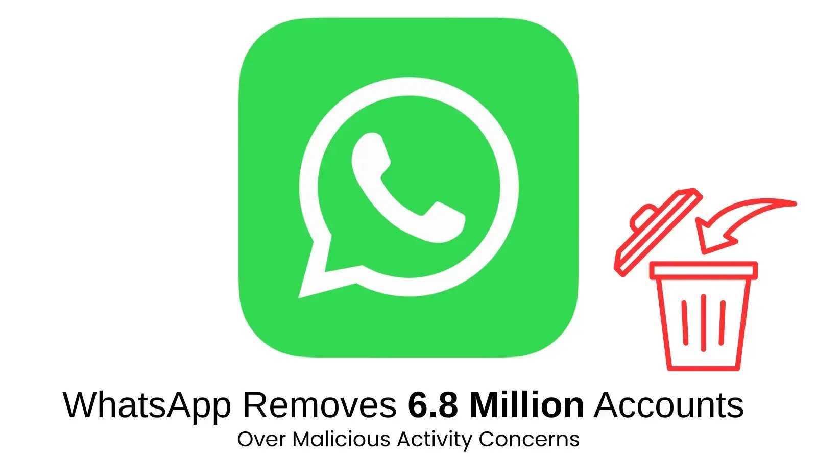 WhatsApp Removes 6.8 Million Accounts Over Malicious Activity Concerns