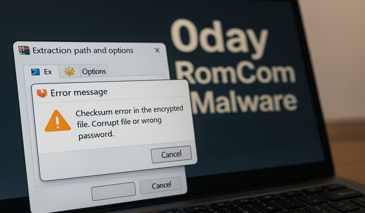 WinRAR Zero-Day CVE-2025-8088 Exploited to Spread RomCom Malware