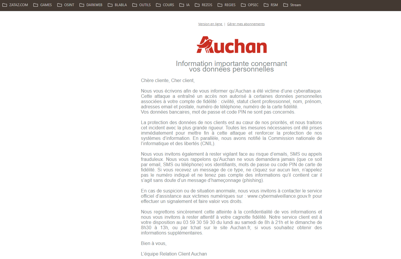 data of hundreds of thousands of customers exposed