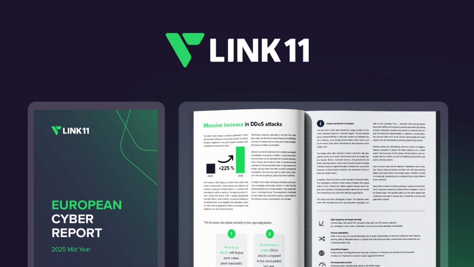 Link11 Reports 225% more DDoS attacks in H1 2025 with new tactics against infrastructure