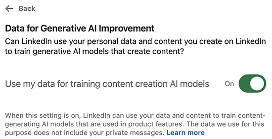 LinkedIn now uses your data for AI by default, opt out now! LinkedIn now uses your data for AI by default, opt out now!