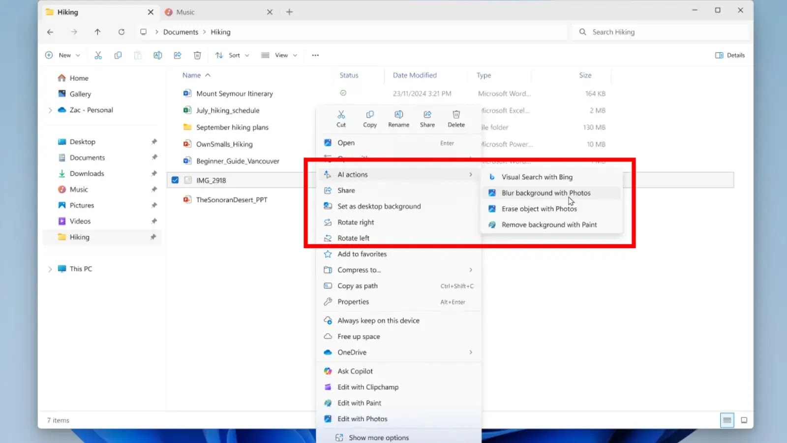 Microsoft to Add New AI-Powered Actions in File Explorer Microsoft to Add New AI-Powered Actions in File Explorer