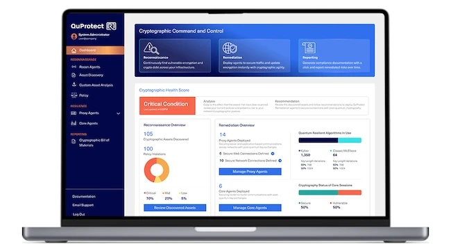 QuProtect R3 provides encryption visibility across systems