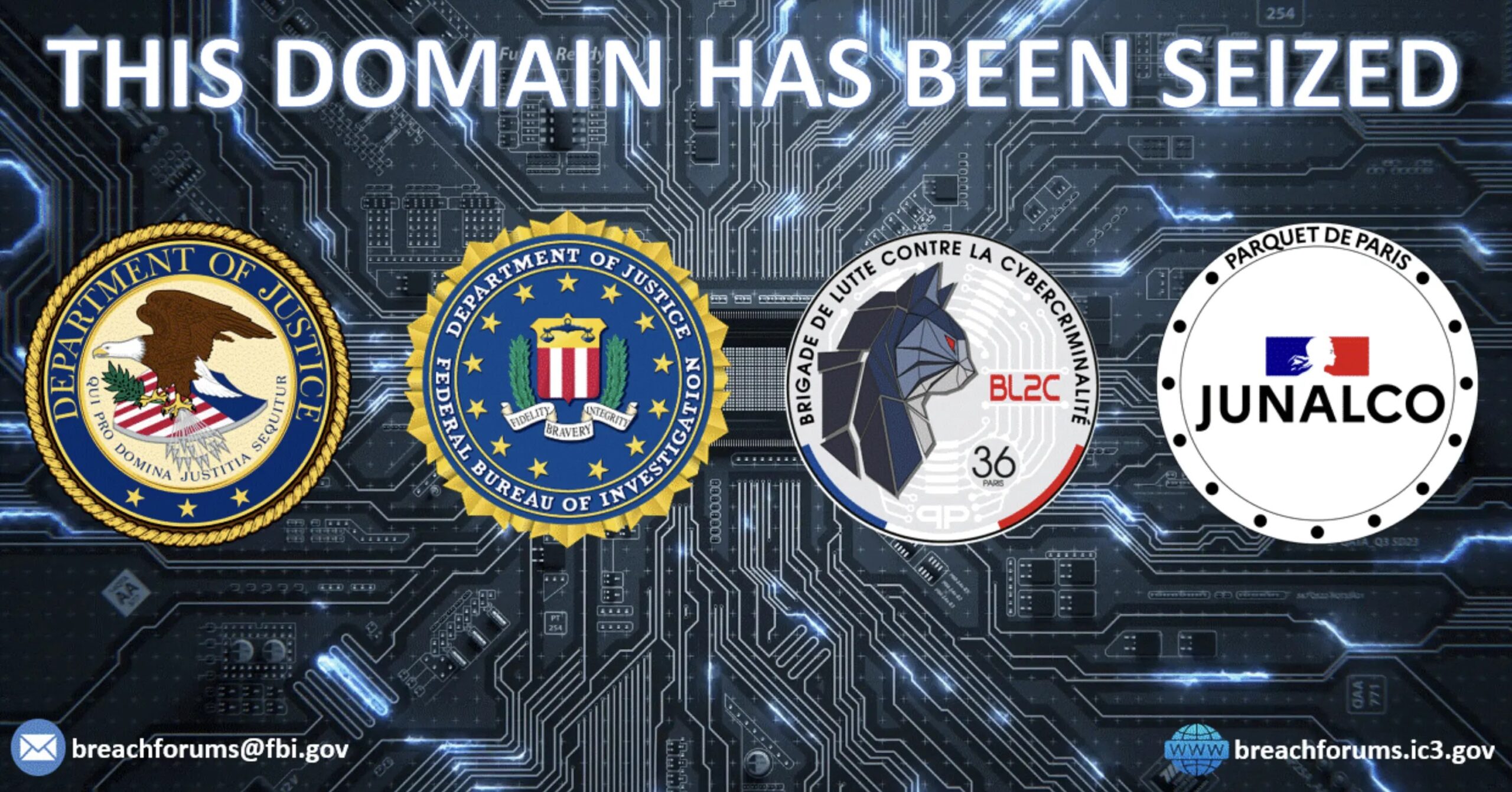 Authorities Seize BreachForums New Clearnet Cybercrime Marketplace Domain