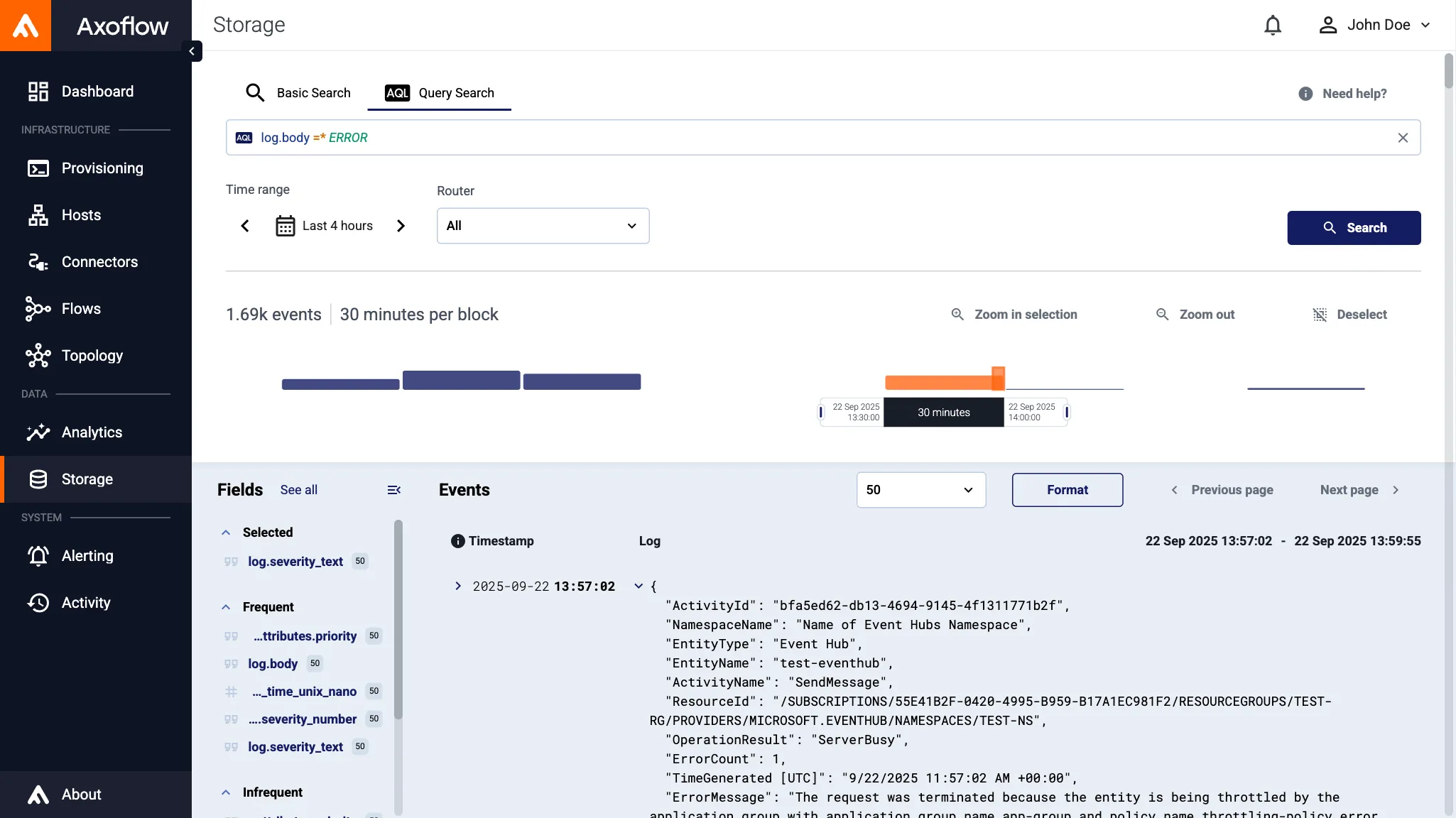 Axoflow Security Data Layer unifies data pipeline, storage, and analytics for security team