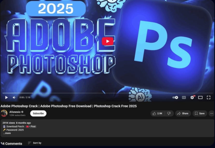 Compromised YouTube Accounts Distribute Infostealer Malware