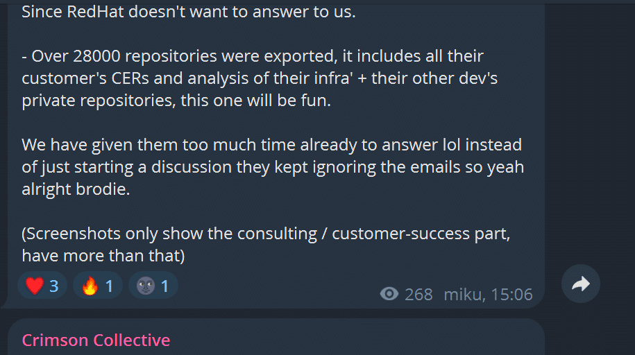 Hackers Claim Breach Of Red Hat Customer Data Hackers Claim Breach Of Red Hat Customer Data